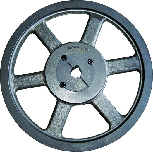 Wolfer SPZ taper-bushed V-belt pulley